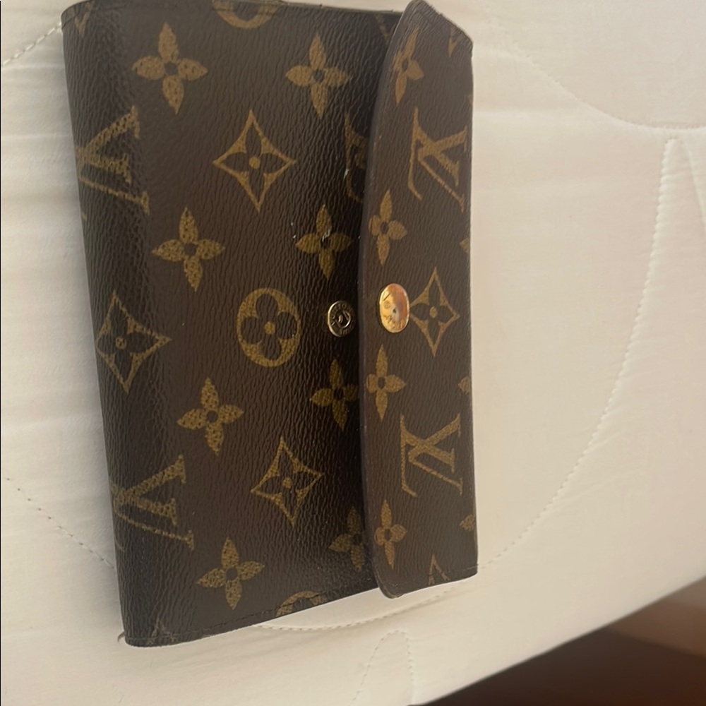 Louis Vuitton Brown and Gold Monogram Clutch